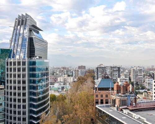 Modern workspace building located in Santiago de Chile where editorial content and regional market data are reviewed